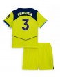Billige Tottenham Hotspur Radu Dragusin #3 Tredjedraktsett Barn 2025-26 Kortermet (+ Korte bukser)